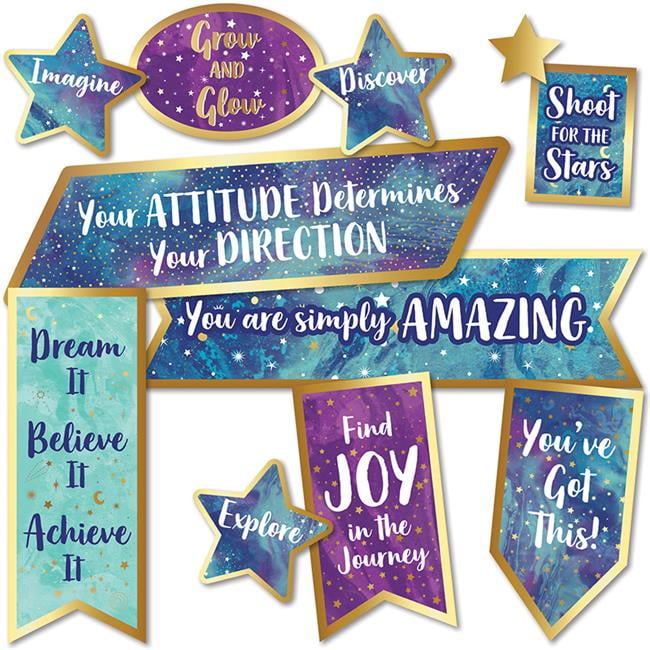 Carson Dellosa CD-110438 Motivational Signs Mini Bulletin Board Set