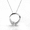 White Gold, variant on Cate & Chloe Dahlia 18k White Gold Plated Pendant Necklace with Swarovski Crystal Gift for Women