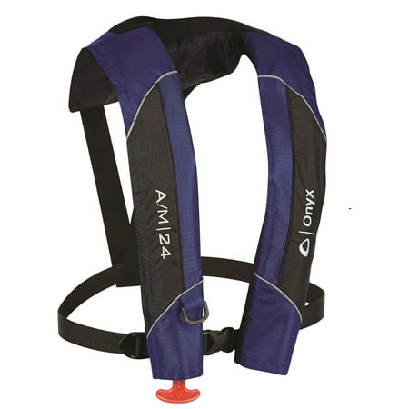 UPC: 0043311048217 | Onyx A/M 24 Inflatable Life Jacket  Blue  OSFM – 132000-500-004-15