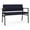 Open House Navy, variant on Avon Reception Waiting 2 Seater UPH Seat Back No Cntr Arms / Black Steel / Black