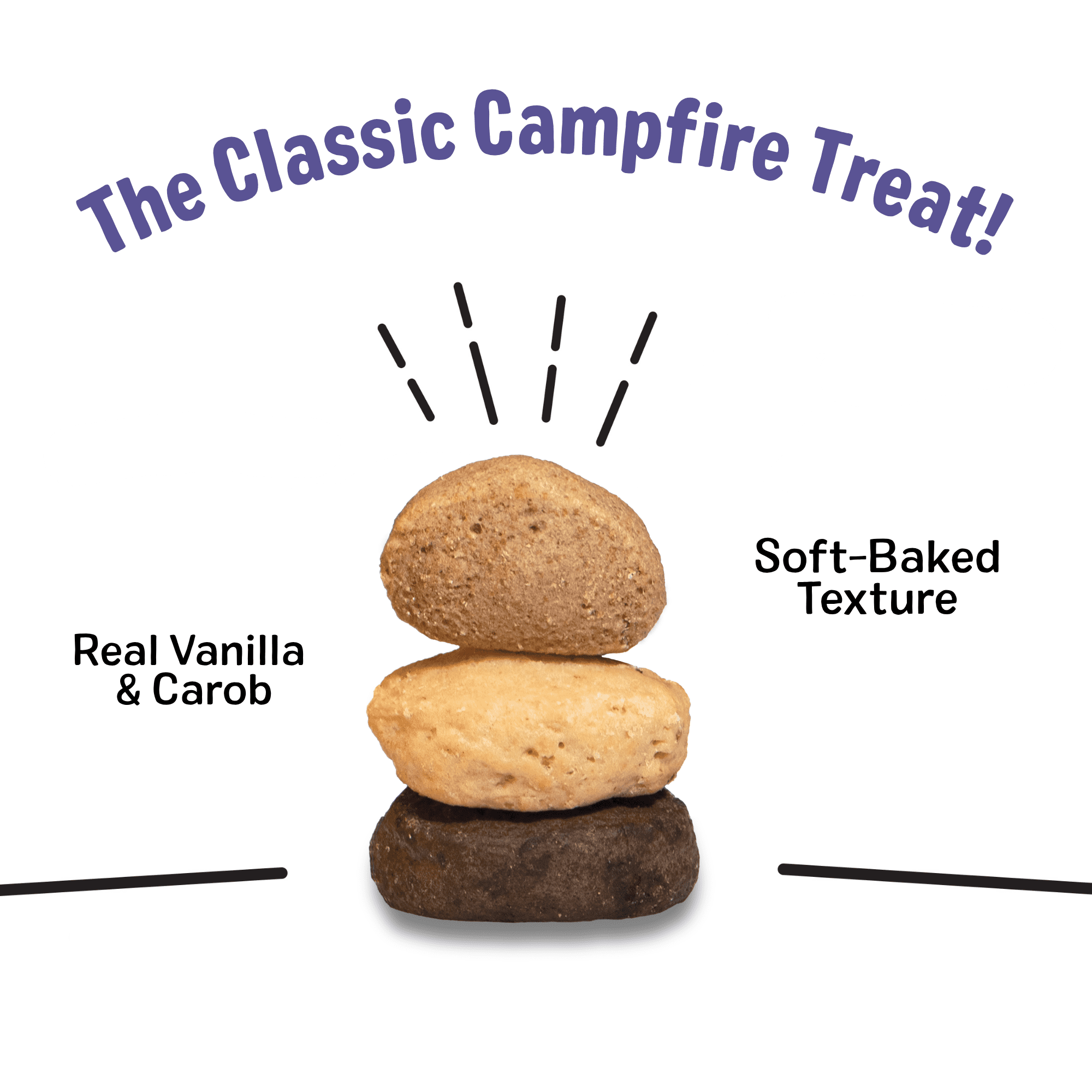 Three Dog Bakery Tail Waggin' S'Mores Soft-Baked Dog Treats, 12 oz