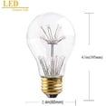 thumbnail image 2 of GFDYREE LED Vintage Edison Bulb, A19 3W (30W Equivalent), LED Filament Bulb, 250 Lumen, 2200K (Warm White), Medium Base E26, CRI 85+, UL-Listed (1 Pack) (A19), 2 of 5