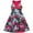Red White Skull, variant on Girls Dress Halloween Witch Bat Pumpkin Costume Halter Dress 7