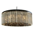 thumbnail image 2 of USUT 12-Light Round Fringe Crystal Prism Chandelier - Clear Glass, 2 of 3