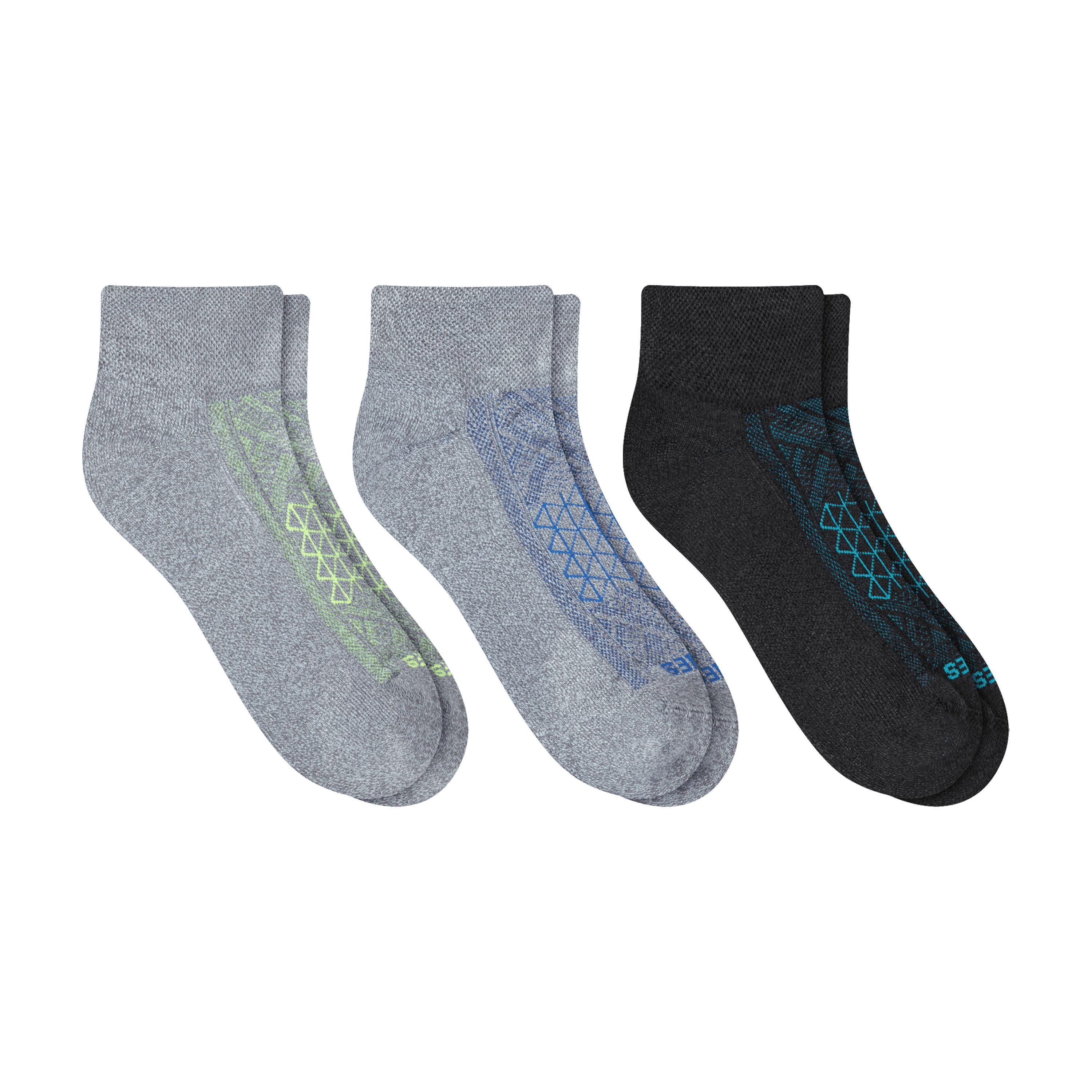 Hanes Mens Absolute Run Comfort Cushioned Ankle Socks, 3-Pairs