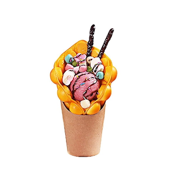 ALDKitchen Lovely Fake Dummy Egg Puffle Waffle | Artificial Realistic Looking | Food Decoration Color: 45