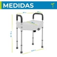 thumbnail image 4 of Elevador para Inodoro Gris con Pasamanos Desmontables, Seguro Frontal y Diseño Ergonómico, 4 of 6