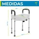 thumbnail image 4 of Elevador para Inodoro Gris con Pasamanos Desmontables, Seguro Frontal y Diseño Ergonómico, 4 of 6