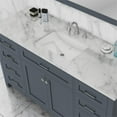 thumbnail image 6 of Alya Bath Norwalk 60" Wood Single Vanity with Carrera Marble Top in Gray, 6 of 6