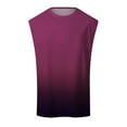 thumbnail image 4 of HCNTES Mens Sleeveless Tank Tops Workout Cut Off Shirts Muscle Gym T Shirts with Pocket Sleeveless Shirts(Purple,L), 4 of 4