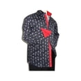thumbnail image 2 of Men Shirt J.Valintin Turkey Usa Egyption Cotton Axxess Style 4S96-03 Black, 2 of 9