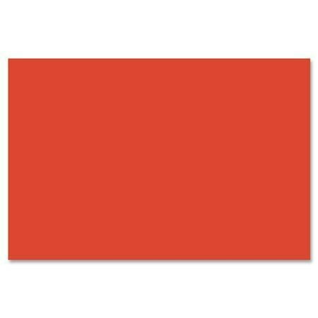 6203 SunWorks Groundwood Construction Paper - 12" x 9" - 50 / Pack - Red Orange