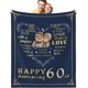 thumbnail image 1 of LHSHID 25th Wedding Wedding Anniversary Blanket for Couple Wedding Gifts for Couple Romantic 25 Years of Marriage Anniversary Throw Blanket 60x80in, 1 of 6