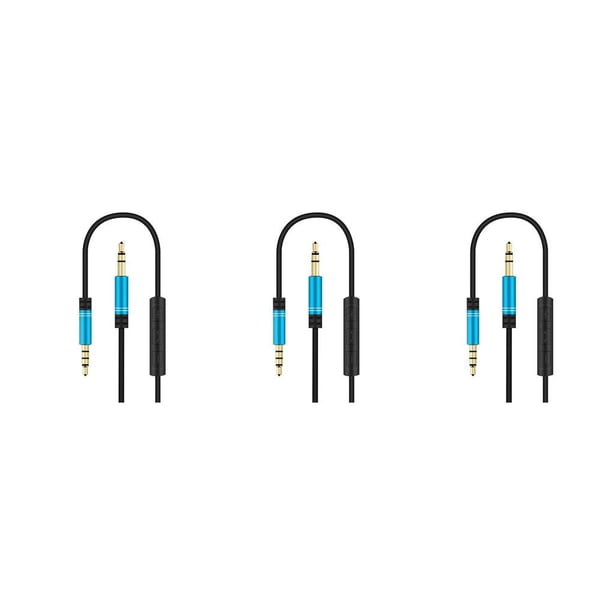 Matsuzay Sistema estéreo para automóvil Cable Computadora Auriculares Manos libres Llamada telefónica Control de cable Conector de 3,5 mm Cable de Type7 NO7