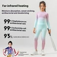thumbnail image 7 of Children's High Elastic Quick-Dry One-Piece Ski Functional Compression Shirt Sweat-Wicking Breathable Warm Base Layer Gradient Set, 7 of 7