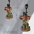 thumbnail image 4 of Urbalabs Western Army Hero USA Cross Flag End Table Standing Table Lamp Nightstands Living Room End Tables Lamps for Bedrooms Office (Army Hero), 4 of 6