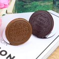 thumbnail image 5 of Espejo portátil mini CHAO diseño moderno kawaii forma de galleta de chocolate, 5 of 5