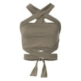 thumbnail image 4 of Sngxgn Womens Camisole Spaghetti Strap Undershirt Tanks(Khaki,XXL), 4 of 6
