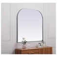 thumbnail image 5 of Illuminate, Metal Frame Arch Mirror 40X38 Inch in, Modern, Silver, 5 of 9