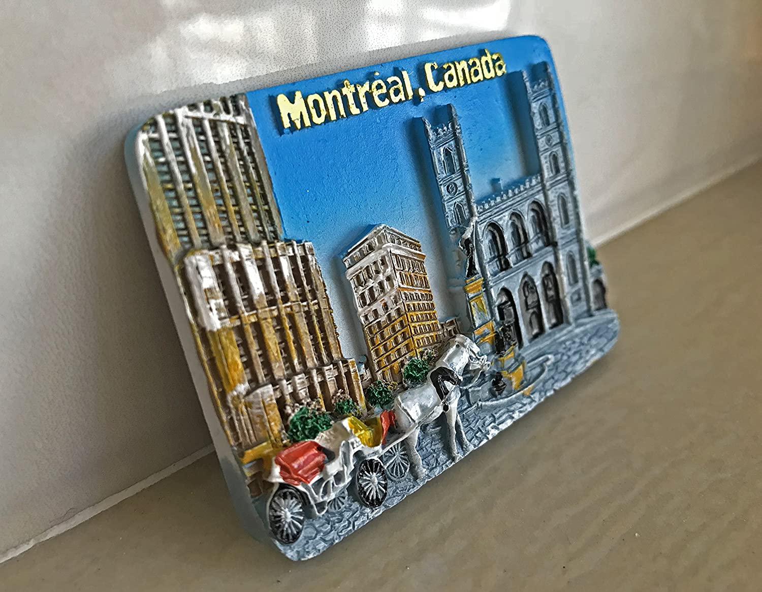 Magnete Frigo Canada 3D - Souvenir Turistico Con Mappa E Simboli - Regalo Originale