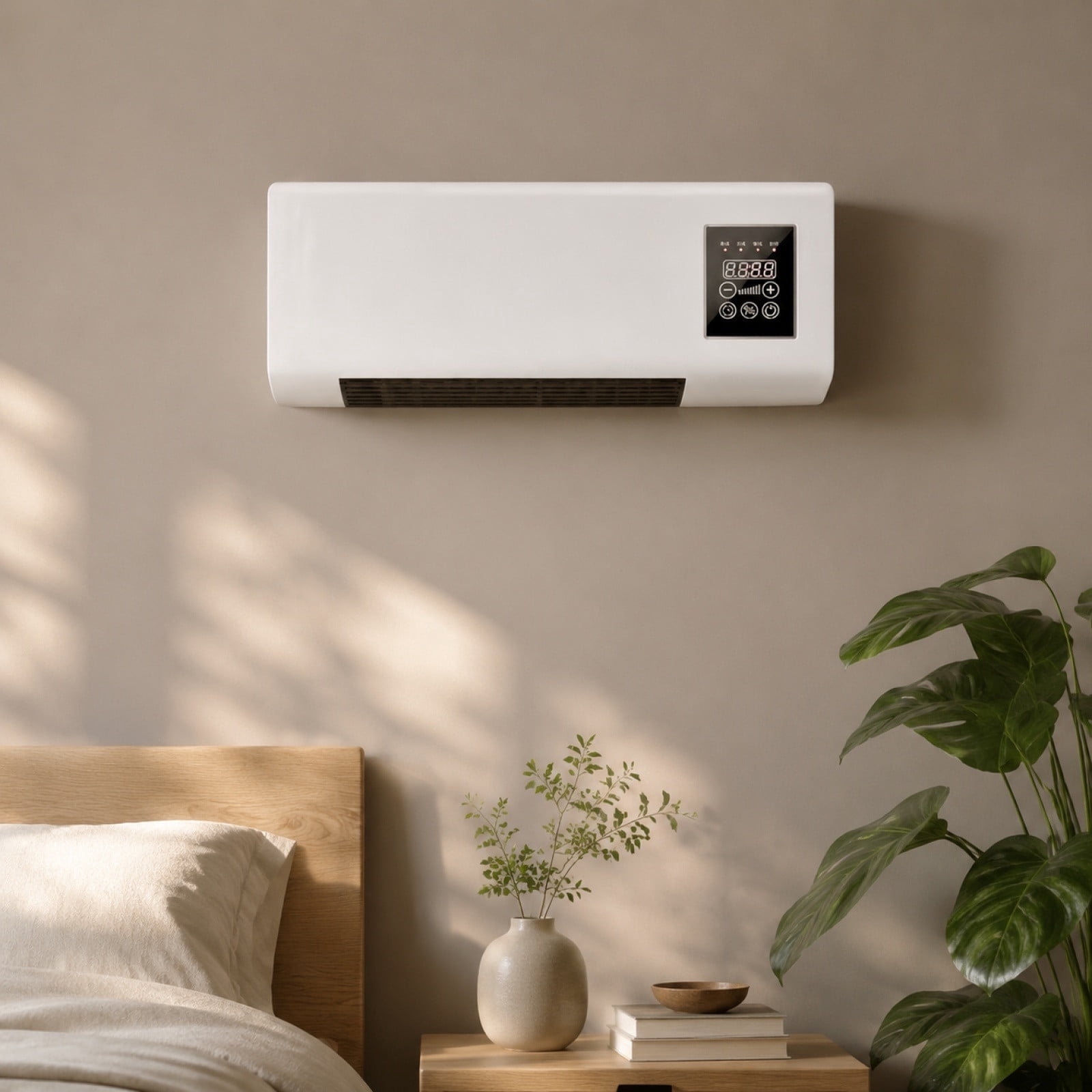 Portable Air Conditioner 3 in 1, Bladeless Wall Mount Fan, 12000 BTU Quiet AC for Bedroom Home Office, No Installation with Remote Control