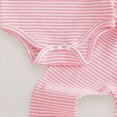 thumbnail image 4 of NOLDARES Infant Newborn Baby Girl Fall Winter Clothes Outfits Ruffled Long Sleeve Romper Pants Set Headband Toddler Clothing 3Pcs(Red,12-18 M), 4 of 7