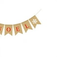 thumbnail image 5 of ORDDIART Burlap Banners 1Set Swallowtail Shape For Christmas Decoration Multi 7.1*5.1in, 5 of 8