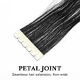 thumbnail image 3 of Extensions de Cheveux Humains Vierges 50cm pour Femmes Beauté (Cheveux Remy Noirs), 3 of 8