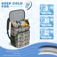 thumbnail image 6 of Travel Cooler Bag - Pioneer Flower Camping Beer Cooler Backpack with Bottle Opener- Waterproof Insulated Picnic Backpacks - Cooler Bag for Beach, 6 of 6