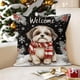 thumbnail image 5 of Christmas Pillow Cover Holiday Decoration Linen Throw Pillow Case for Sofa Couch Bed Living Room Home Seasonal Festive Decor, 5 of 6