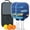 White, variant on Pickleball Paddles Set Of 2, Fiberglass Surface, Thunder, Speed Print, 4 Balls & Bag