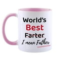 thumbnail image 5 of Cailailo Funny Father's Day Gift For Dad , World's Best Farter I Mean Father Ceramics Coffee Mug Birthday Gifts for Father ,Pink, 5 of 5
