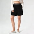 thumbnail image 4 of Dxzfnsa Womens Sweat Shorts Casual Summer Loose Athletic Short Lounge Running Elastic Waist Shorts with Pocket S-2XL, 4 of 8