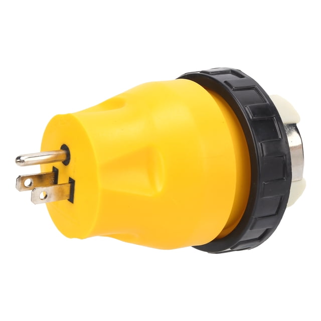 Convertisseur de Verrouillage Électrique RV, Cordon d'Alimentation à Verrouillage par Rotation Prise 15A Mâle à 50A Femelle pour Conversion