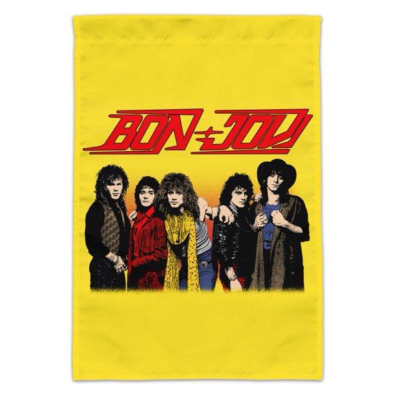 Bon Jovi Band and Logo Garden Yard Flag