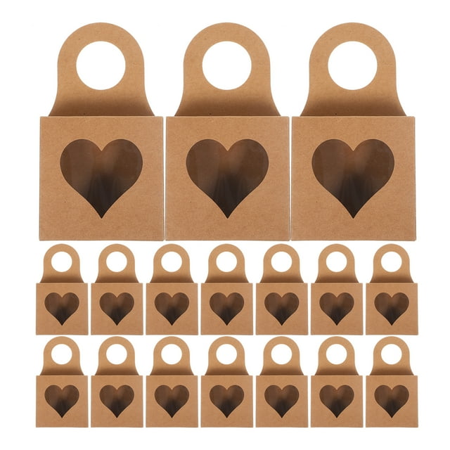 25Pcs Wine Bottle Box Made of Durable Kraft Paper for Home Use Portable Gift Storage Solution
