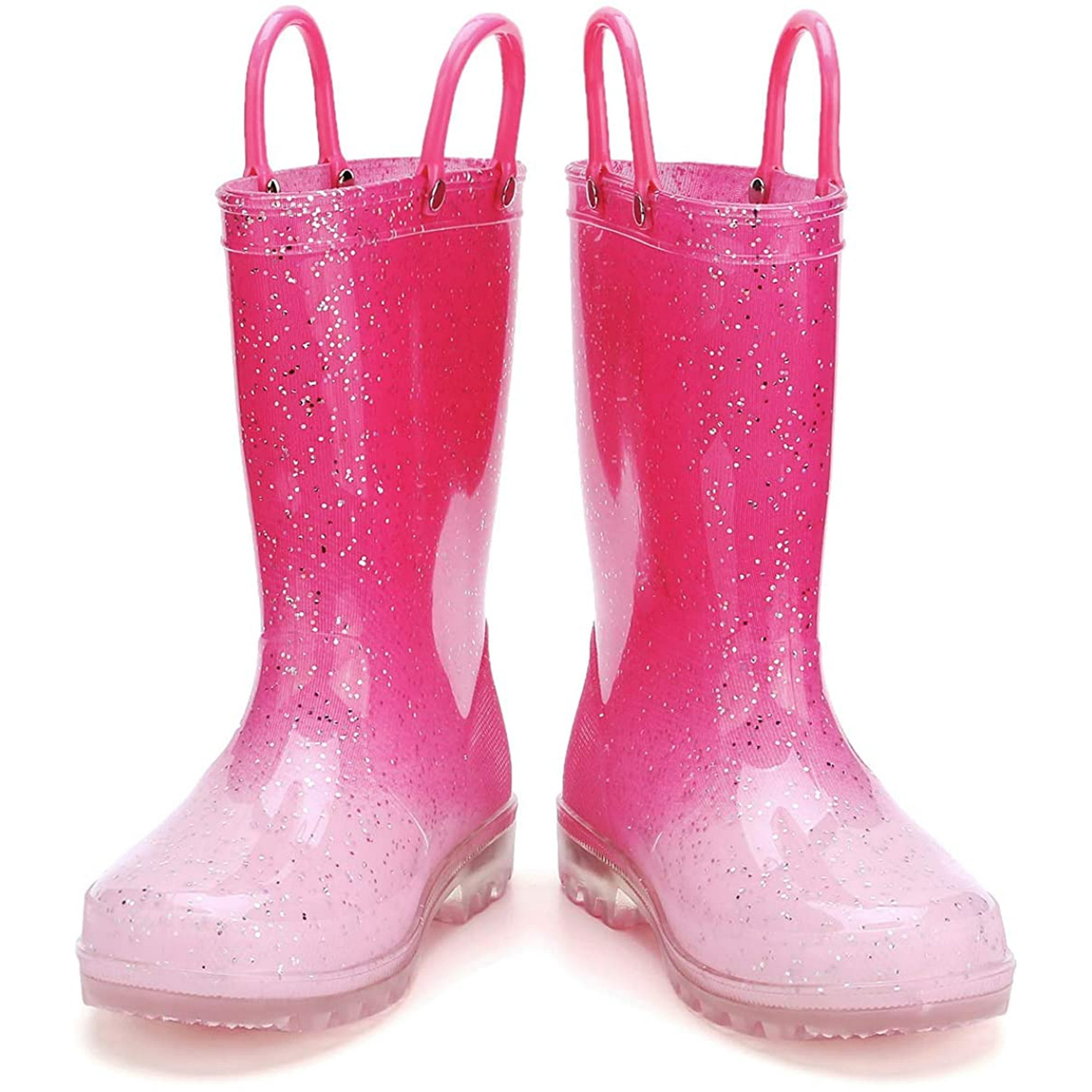 Jhcug Kushyshoo Toddler Boy Rain Boots With Light Kids Shining Shoes Girl Pvc Rain Shoes Led Gradient Pink Bling Kids Shoes Other