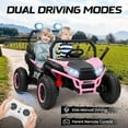 thumbnail image 3 of 24V 2-Seater Kids Ride on UTV Car with Remote Control(Pink), 3 of 8