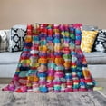 thumbnail image 2 of Nawypu  Multicolor Throw Blanket with Tassels, Home Decorative Colorful Throw Blanket for Couch, Boho Throw Blankets for Sofa, Bed Thows for Foot of Bed, 2 of 6