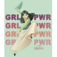 thumbnail image 2 of Girl's Mulan Girl Power Pose  Graphic Tee Mint Large, 2 of 4