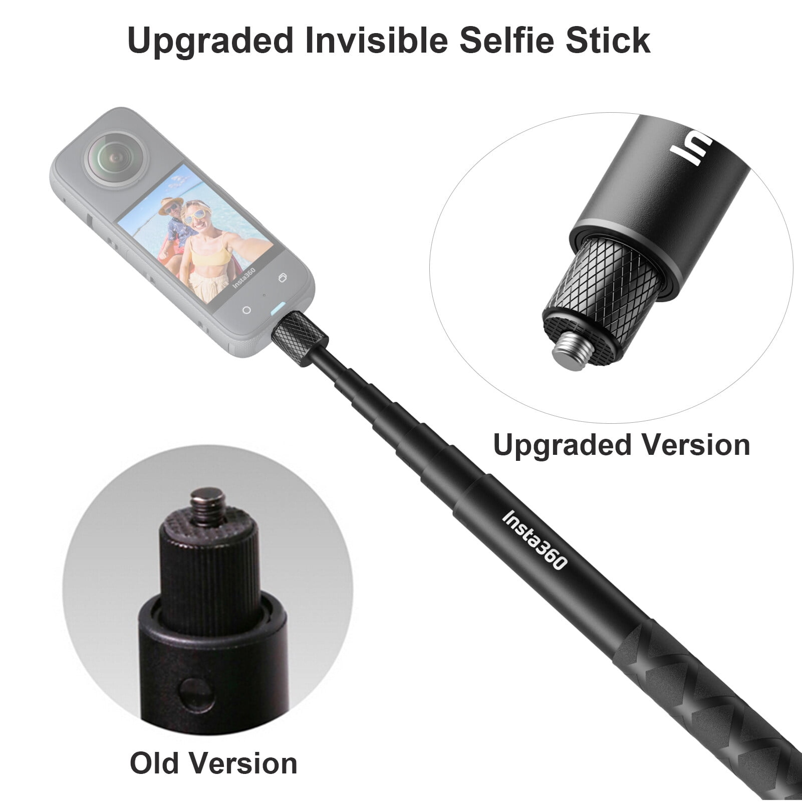 Insta360 Invisible Long Lasting Extension Selfie Stick 360 Camera