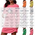 thumbnail image 4 of Stamzod House Dress for Women Halloween Print Long Sleeve T Shirt Nightgown Soft Crew Neck Short Sleep Shirt XXL, 4 of 7