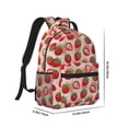 thumbnail image 2 of Yiaed Cute Strawberry Print School Backpack College Backpack Daypacks for Students High School Spacious and Durable Daypack for Work and Travel-One Size, 2 of 6