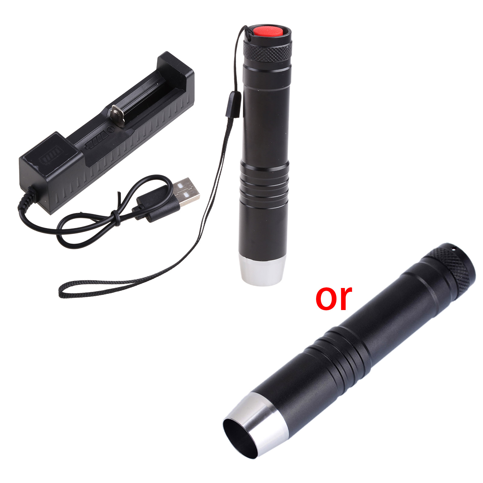 4 Light Sources Flashlight Gemstone Identification UV Flashlight White
