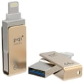 thumbnail image 3 of PQI iConnect mini - USB flash drive - 64 GB - USB 3.0 / Lightning - gold, 3 of 3