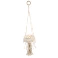 thumbnail image 3 of Panier de Rangement Décoratif 1 Pce Panier Suspendu Exquis Conteneur de Plantes (Beige), 3 of 7