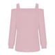 thumbnail image 4 of Camisas Para Mujer Camisetas de Gran Tamaño Manga Larga Cusal Cuello Redondo Hombro Con Fugas Sudaderas Ligeras Color Sólido Cobertura Tops Odeerbi  ODB134472, 4 of 5