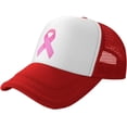 thumbnail image 1 of Cancer Awareness Mesh Back Trucker Cap Baseball Cap, 1 of 8