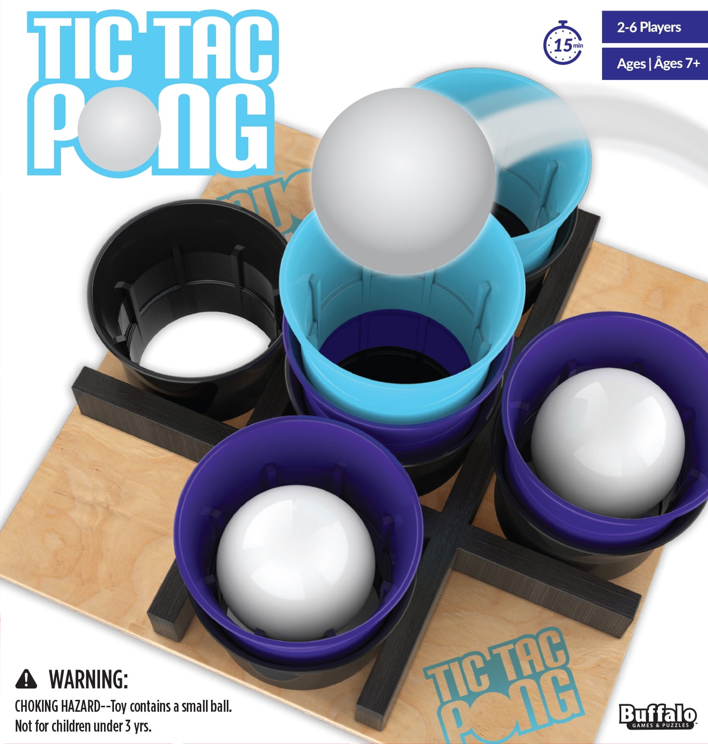 Buffalo Games - Tic Tac Pong Game - Walmart.com