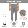 thumbnail image 3 of 3-Pack Boy’s Super Stretch Cotton Cargo Pants – Comfortable & Functional Fit, 3 of 5